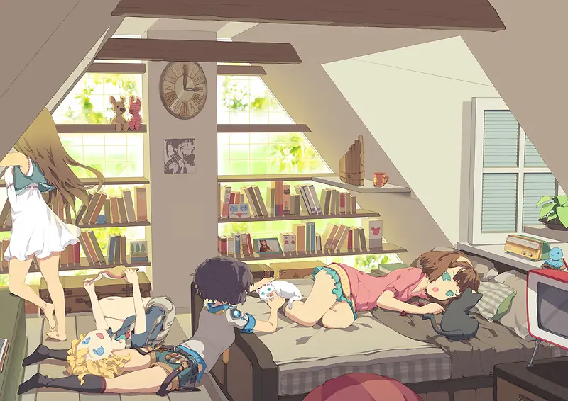 ��Ů�ķ��䶯���廭-������