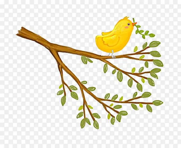 ��֦�ϵ�С��-������