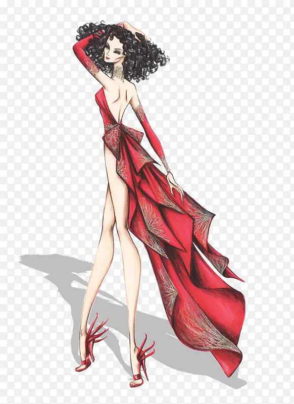 �ֻ�Ůװ��Ʋ廭��-������