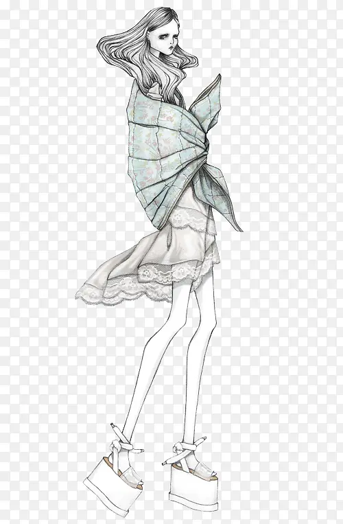 Ůװʱװ��Ʋ廭-������