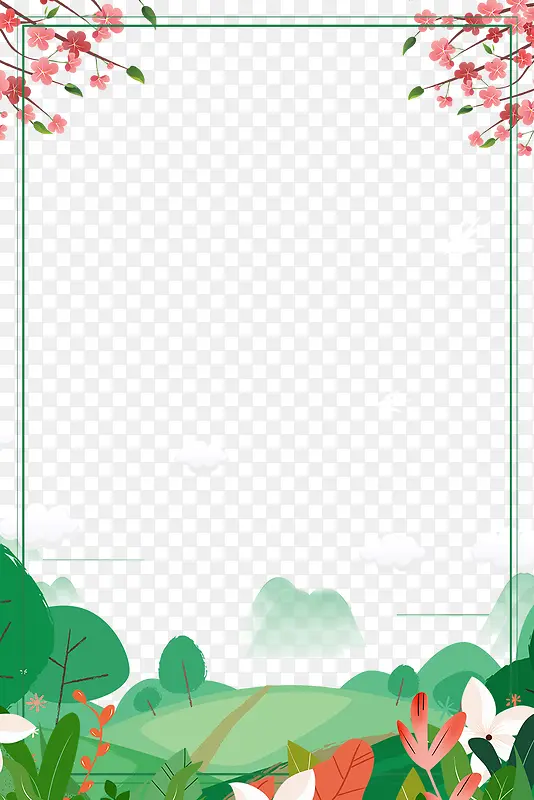 �ֻ�С���»��ձ߿򱳾�-������