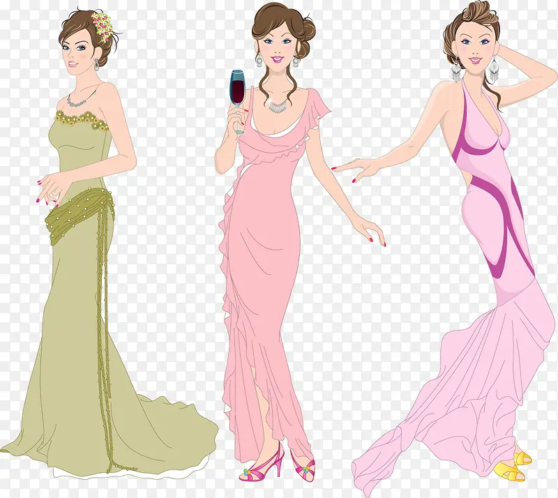 ʱ��Ů�Բ廭ʸ��ͼ-������