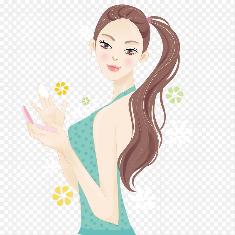 ��ױ��Ů�廭-������