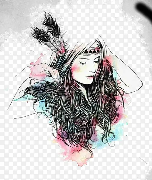 �廭��Ůͷ��-������