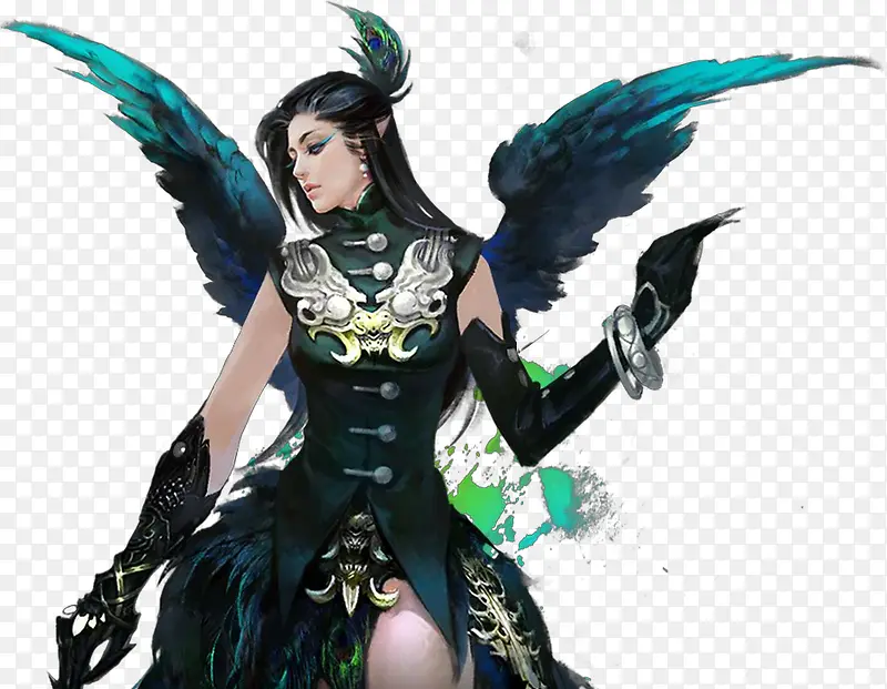 ��ɫ��ʹ���png�ز�-������