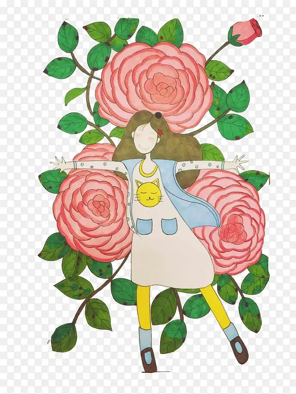 С����Ů���뻨��廭�ز�-������