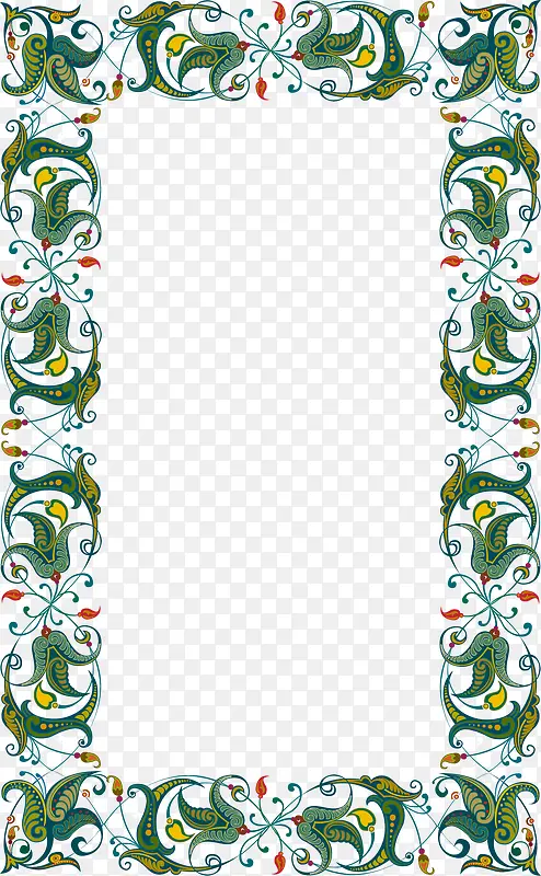 ��ɫҶ�ӱ߿�-������