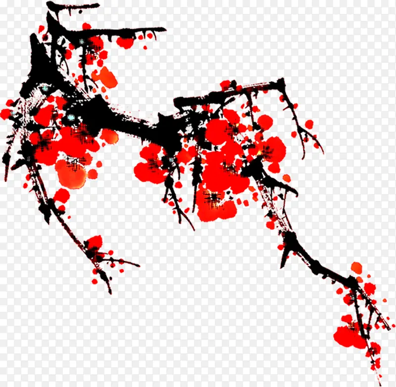 ��ɫ÷����ɫ��֦-������