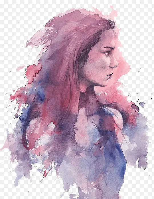 ��ɫˮī��Ů�廭-������