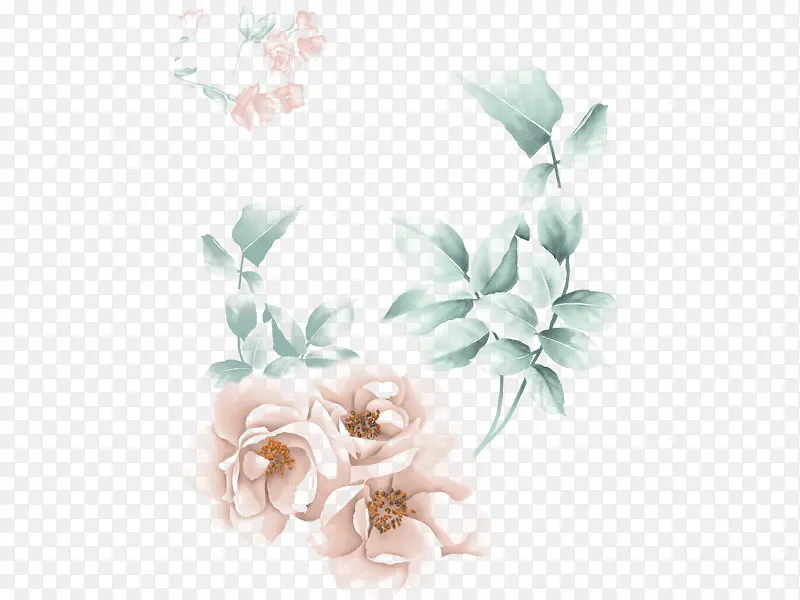 ��ɫˮ�ʻ�����Ҷ-������