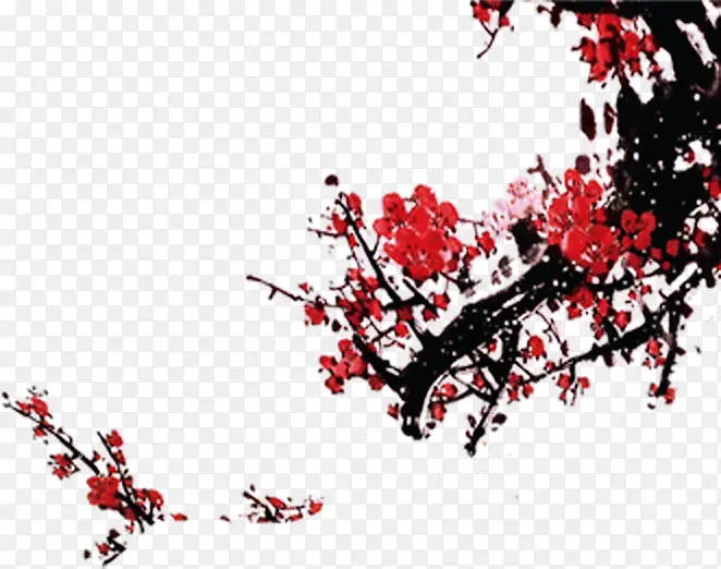 ��ɫ÷���ɰ��滭-������