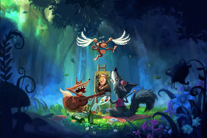 �ֻ涯�������廭-������