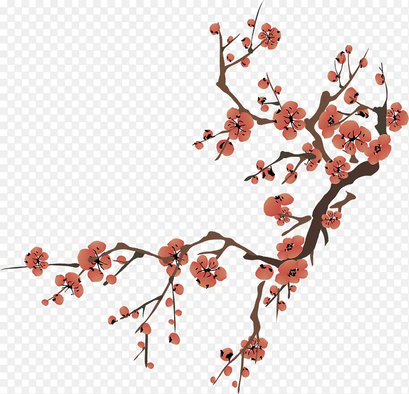 ����ڷ�ɫ÷����֦-������