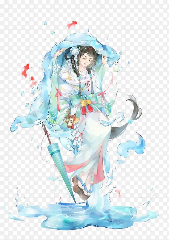 ����ɫ�й���Ů�廭-������