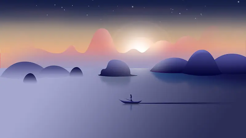 Ψ���⾳ɽˮ�廭-������