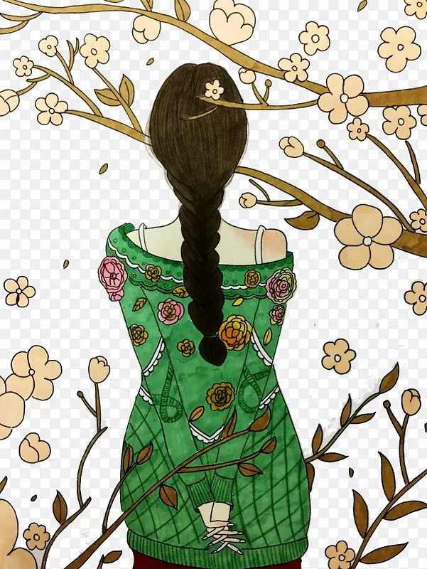 Ψ��Ů���ı�Ӱ�廭-������