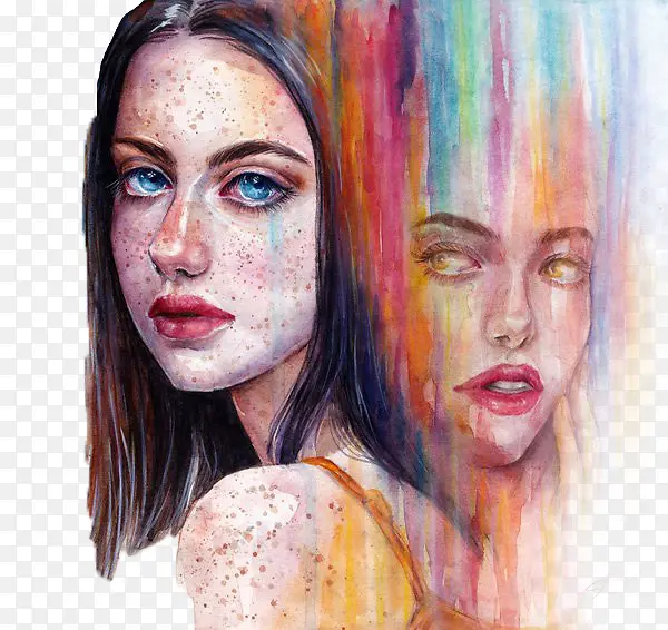 �ֻ�Ů���廭-������