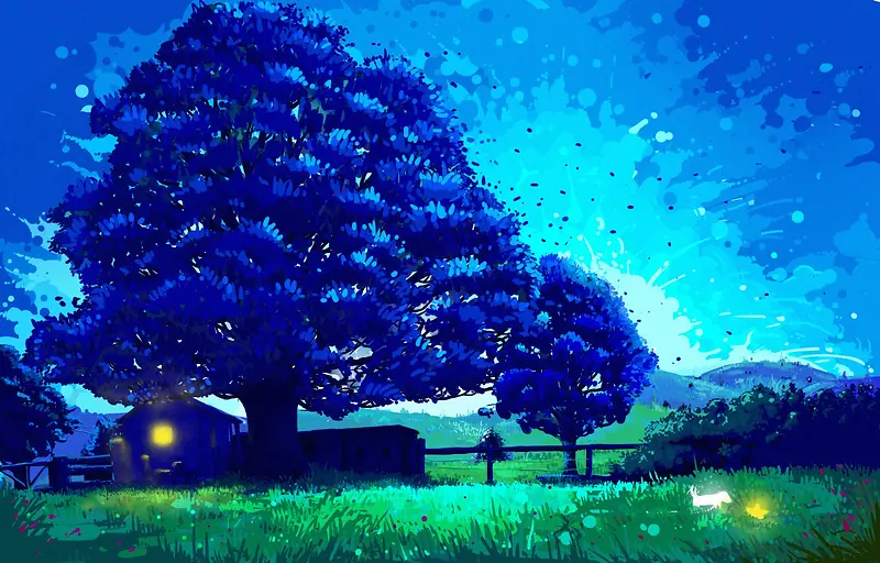 ˮ����ɫ����廭-������