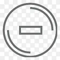 ��ťԲɾ��Outline-icons-������