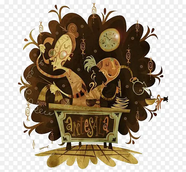 ��ɫ����̽�ղ廭-������