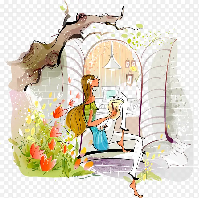 �ֻ�����ʱ�а칫Ů��-������