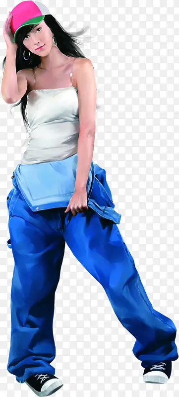 �ֻ�ʱ�д�ñ�ӵ�Ů��-������