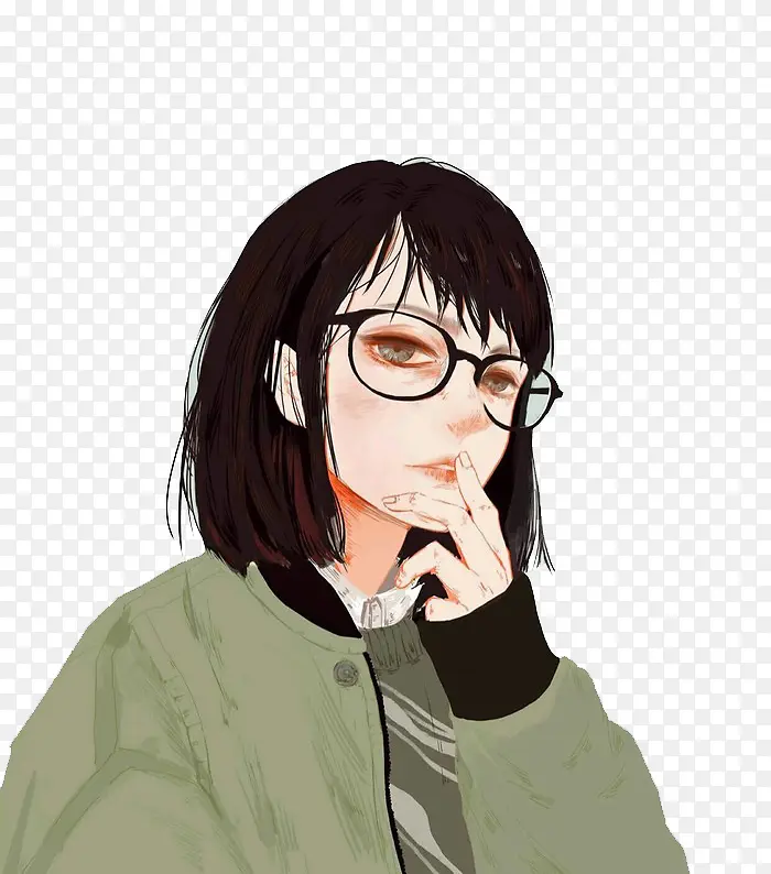 ����ɫ�̷���Ů�廭-������