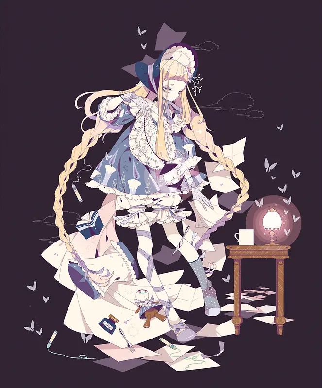 ��������Ů�����廭-������