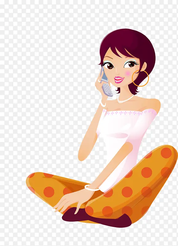 ��绰�Ĳ廭��Ůʸ���ز�-������