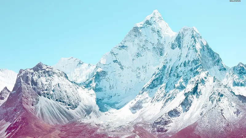 ѩ��ɫ��ɽ����Ӱͼ-������