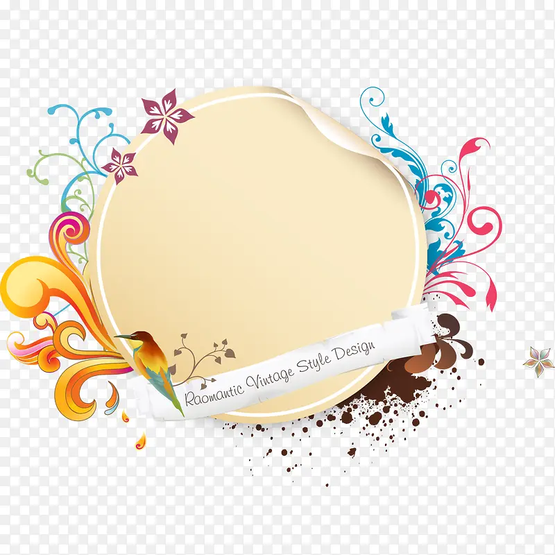 ��ɫԲ�λ��Ʊ�ǩ-������