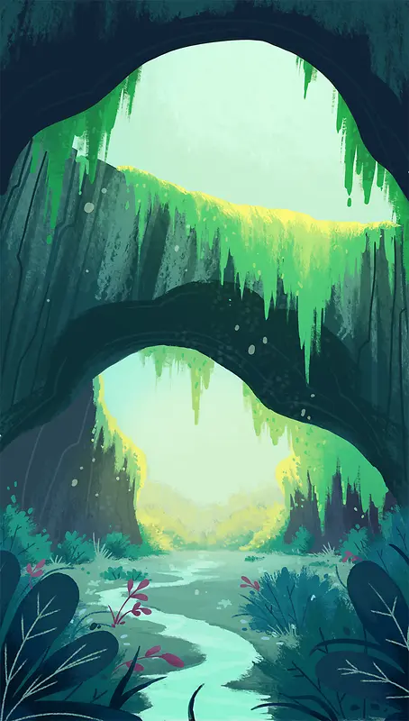 �ֻ���ɫ��ɽ���廭-������