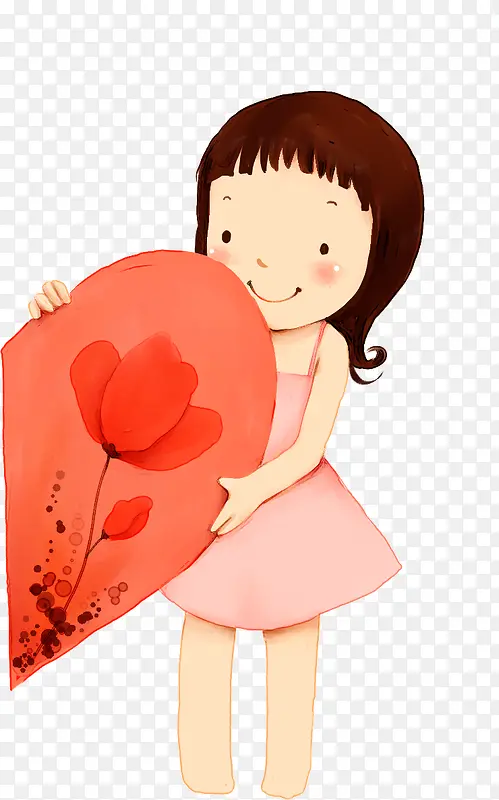 �ֻ�Ů����ͯ�廭-������