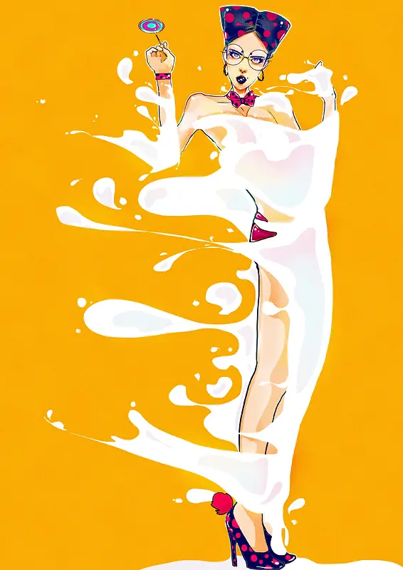 �ֻ���Ů�Ƶײ廭-������