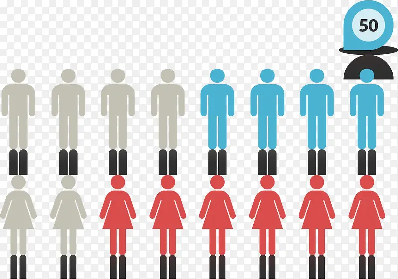 PPT�ٷֱ�PNGʸ���ز�-������