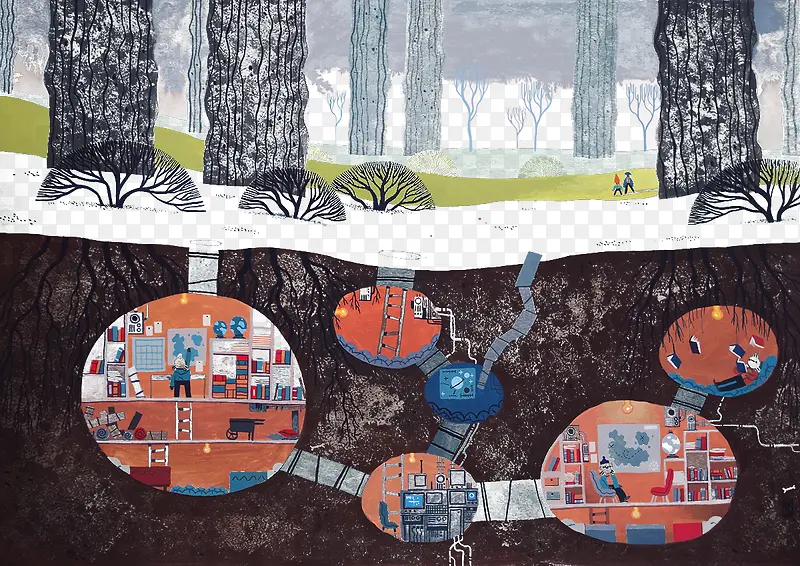 ����ɭ�ּ����¿ռ䱳��ͼ��-������