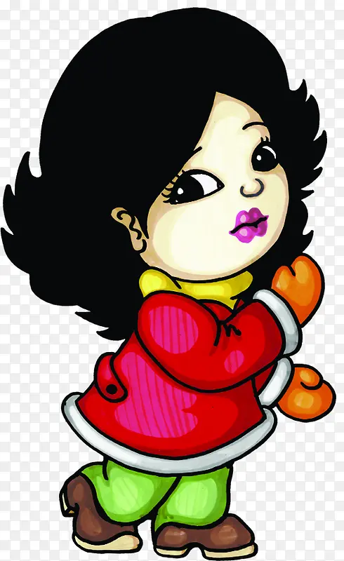 �ֻ�Ů���廭ͼƬ-������