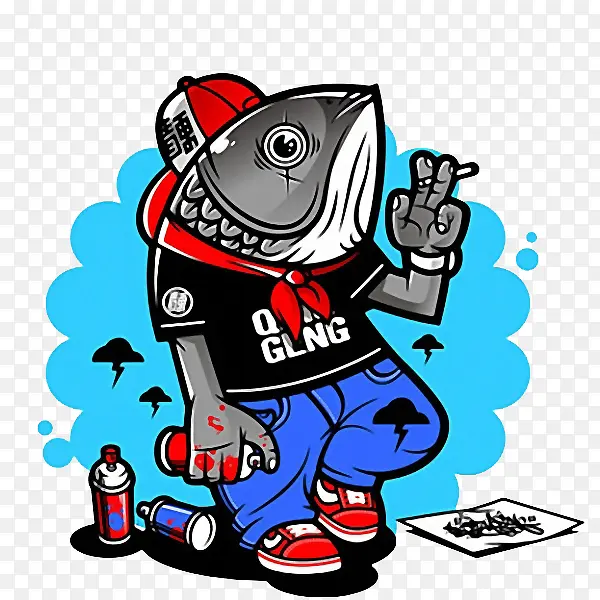 ��ɫ��ͷ�к��廭-������