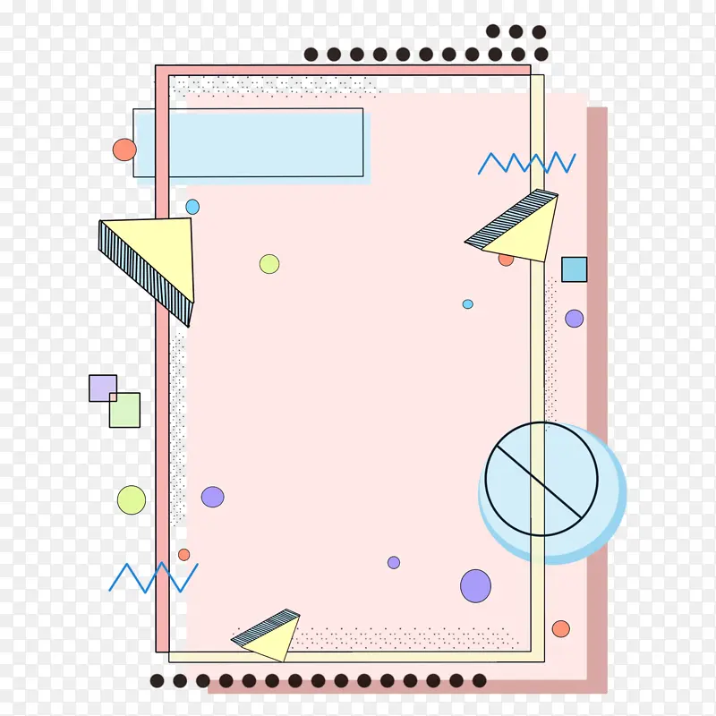 ��ɫ���弸�α߿򱳾�-������