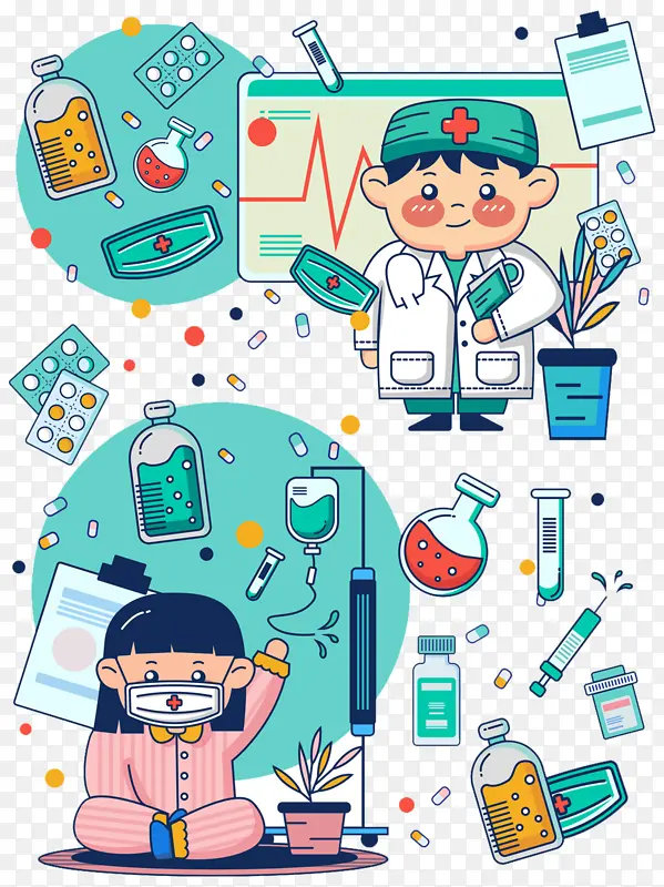 ��ͯҽ���زĲ廭-������