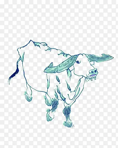 һֻ���ڳԲݵ�ţ-������