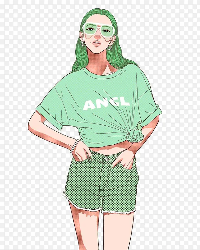 ��ͨ�ɰ�Ů���廭-������