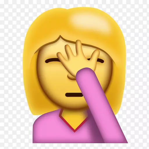 Emojipedia facepalm����iPhone-WhatsApp emoji-������
