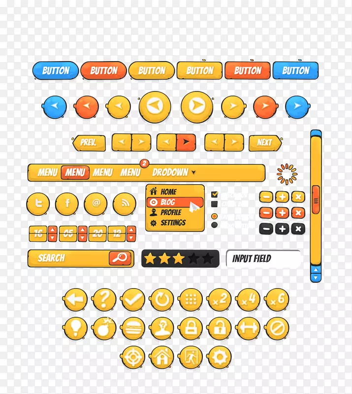 ��ҳ��ť����-��ͨUI��վ��ť-������