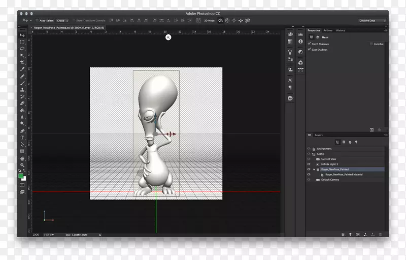 AdobeCreativeCloud3D��ģ3D�����ͼ��Photoshop���-������
