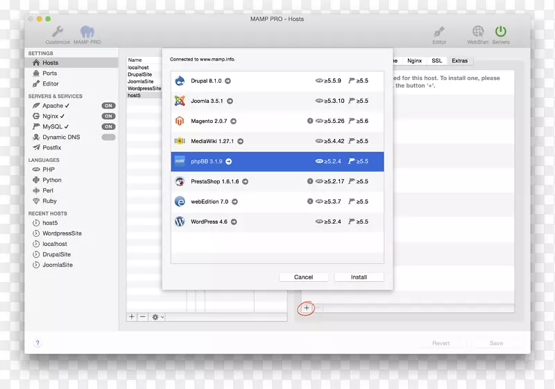 ���������MamP MacOS�������������������ҳ-������