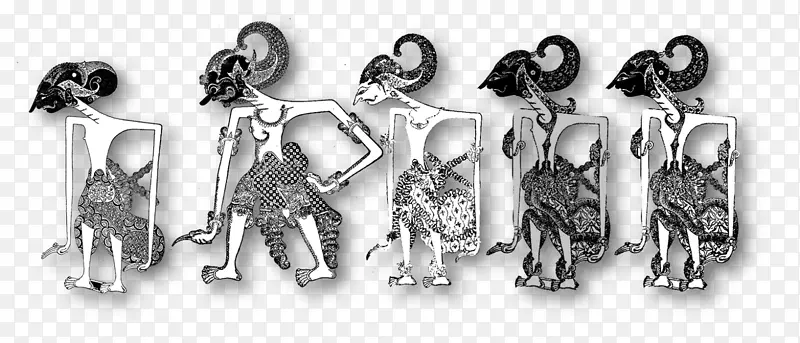 Arjuna wayang Pandava Kunti java-wayang-������