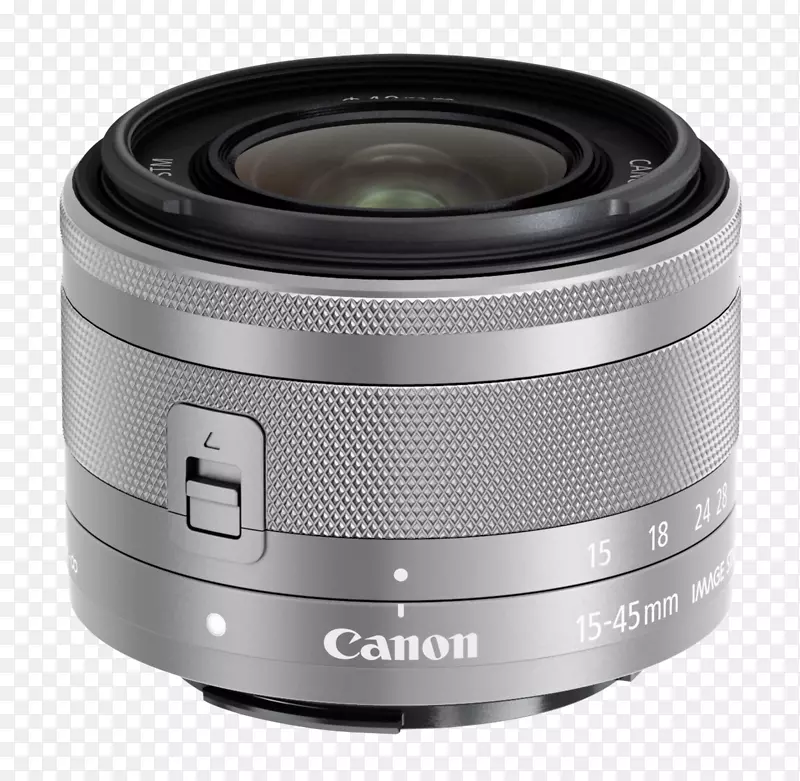 ����Eos M 100����͸����װ��ũef-m 15-45 mm f/3.5-6.3��STM�����ͷ-������