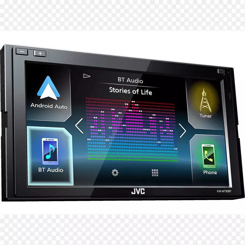 Jvc-6.8Ӣ����ܳ���������������Ƶjvc kw-m730 bt CarPlay��-������