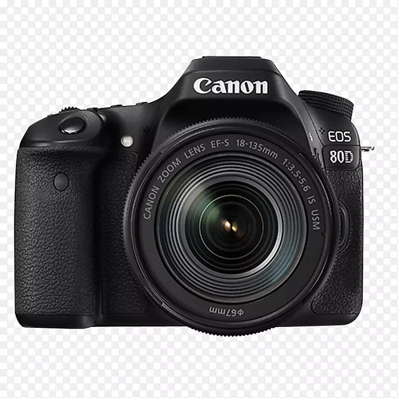 ����Eos 80d����e-s 18u2013135 mm��ͷ�а�װ����econ-s 17u201355mm��ͷ-�������-������